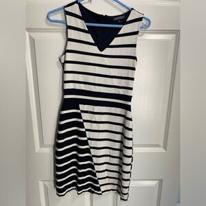 Tommy Hilfiger knit dress with asymmetrical striping